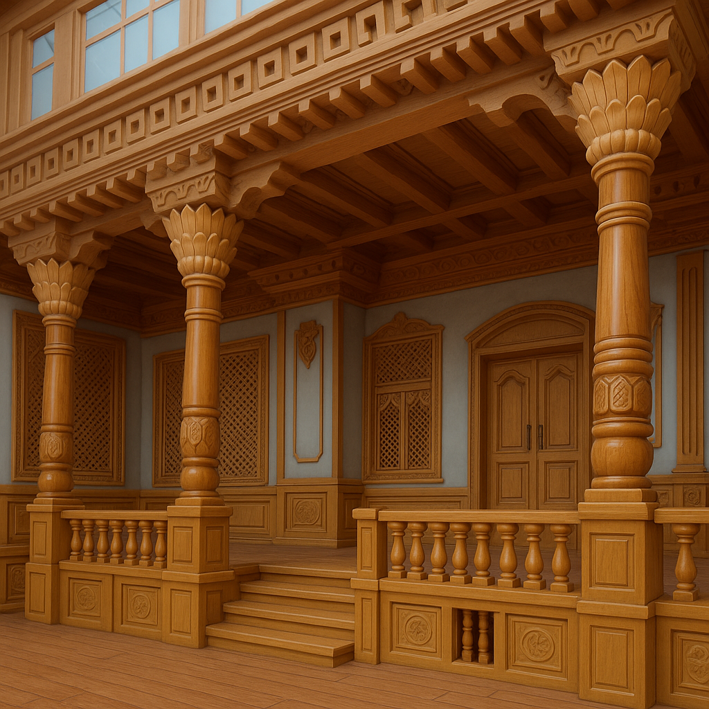 Wooden Lattice Work